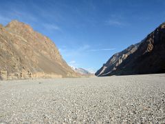 18 River Junction Camp Is Up Ahead On The Left In The Shaksgam Valley On Trek To K2 North Face In China